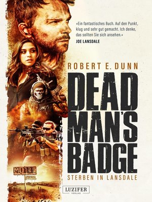 cover image of DEAD MAN'S BADGE--STERBEN IN LANSDALE